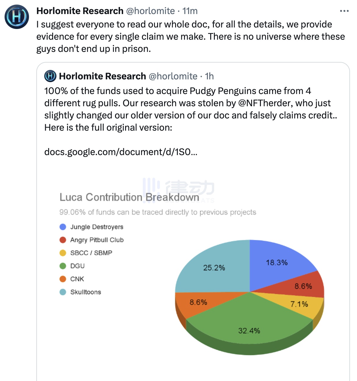 胖企鹅CEO被指收购资金来自Rug项目，社区评论「这是Yuga Labs资助的FUD」  第1张