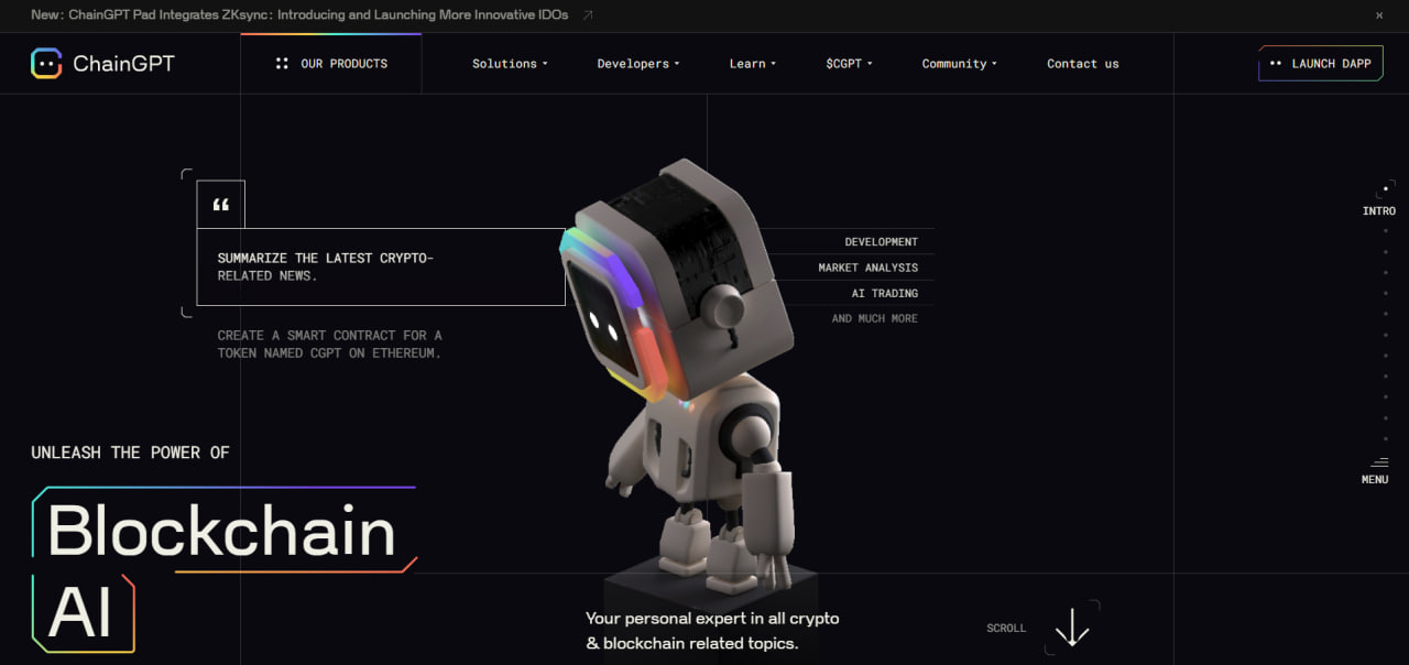 什么是ChainGPT（CGPT）？关于LaunchPad平台和在Web3上提供AI产品的完整信息  第2张