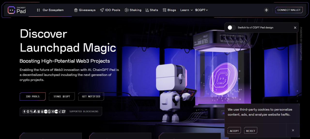 什么是ChainGPT（CGPT）？关于LaunchPad平台和在Web3上提供AI产品的完整信息  第3张