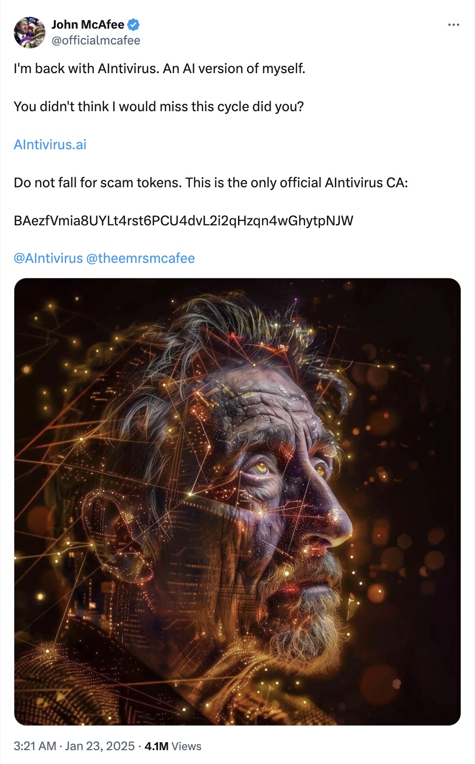 McAfee 生平与他的 Ainti 代币  第1张