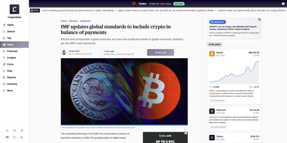 国际货币基金组织发布新标准，虚拟资产监管新标准来袭  第1张