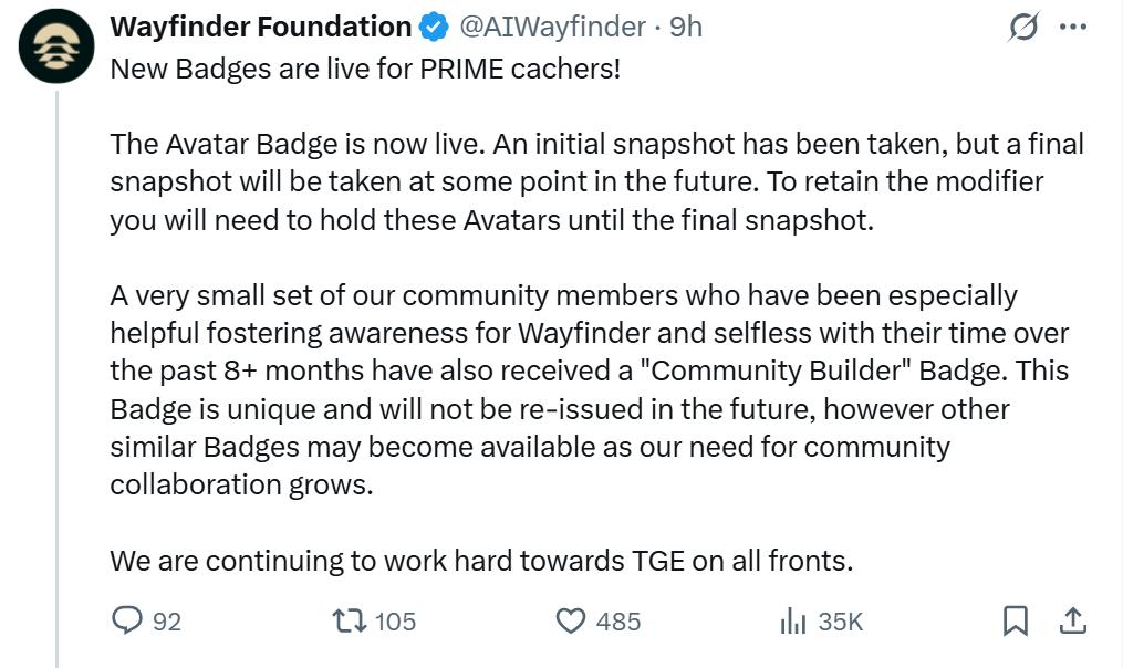 解码Wayfinder潜在空投:现在交互还来得及吗?有哪些参与方式? 第2张