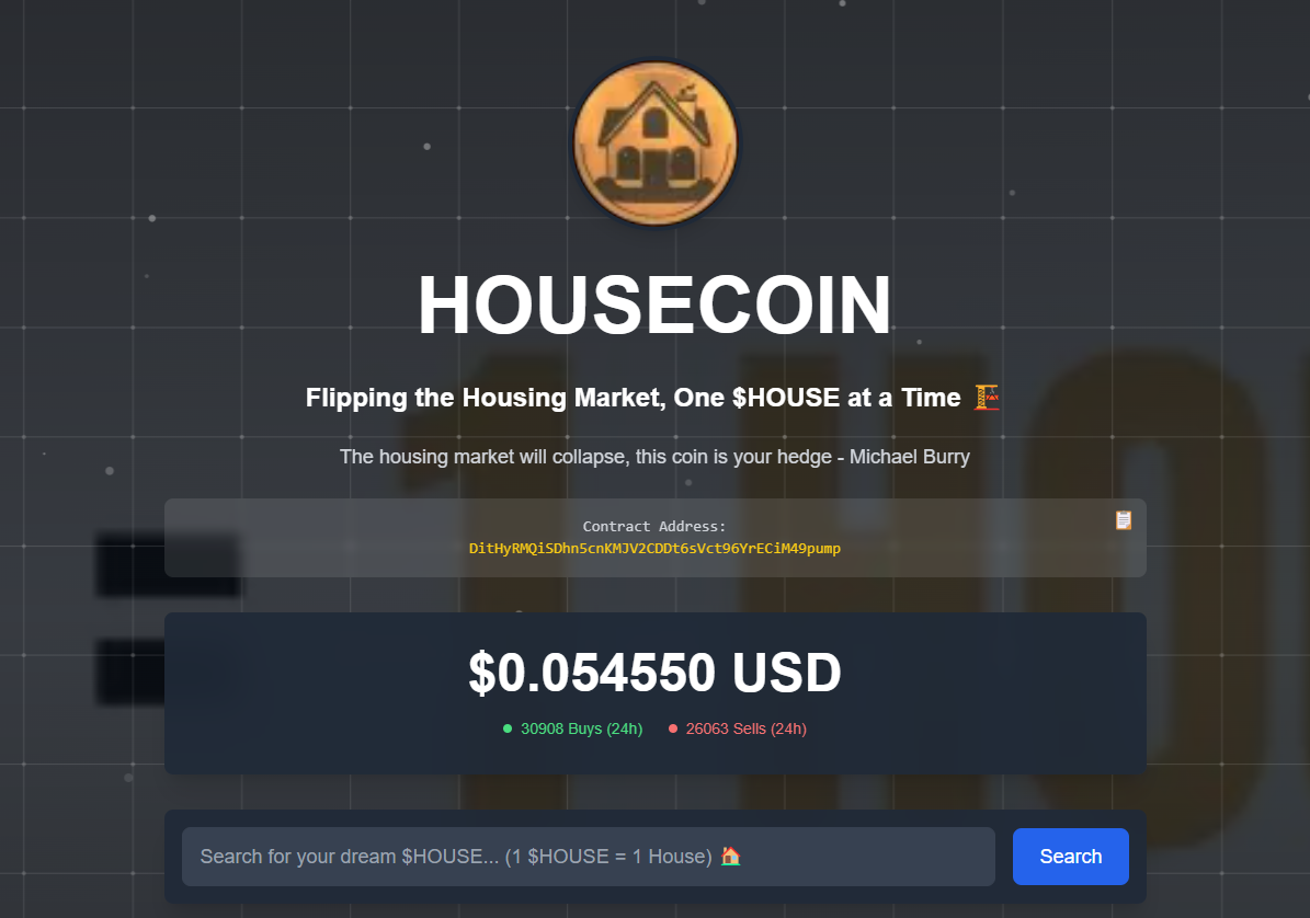 本周末最火MEME:$HOUSE 如何用反房产主义点燃 Solana 热潮 第2张