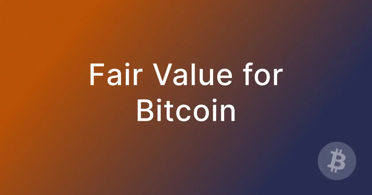 比特币的公允价值 第1张