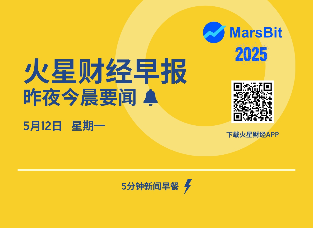 火星早报 | 美财长:与中国贸易谈判取得进展 BTC突破104000美元 第1张