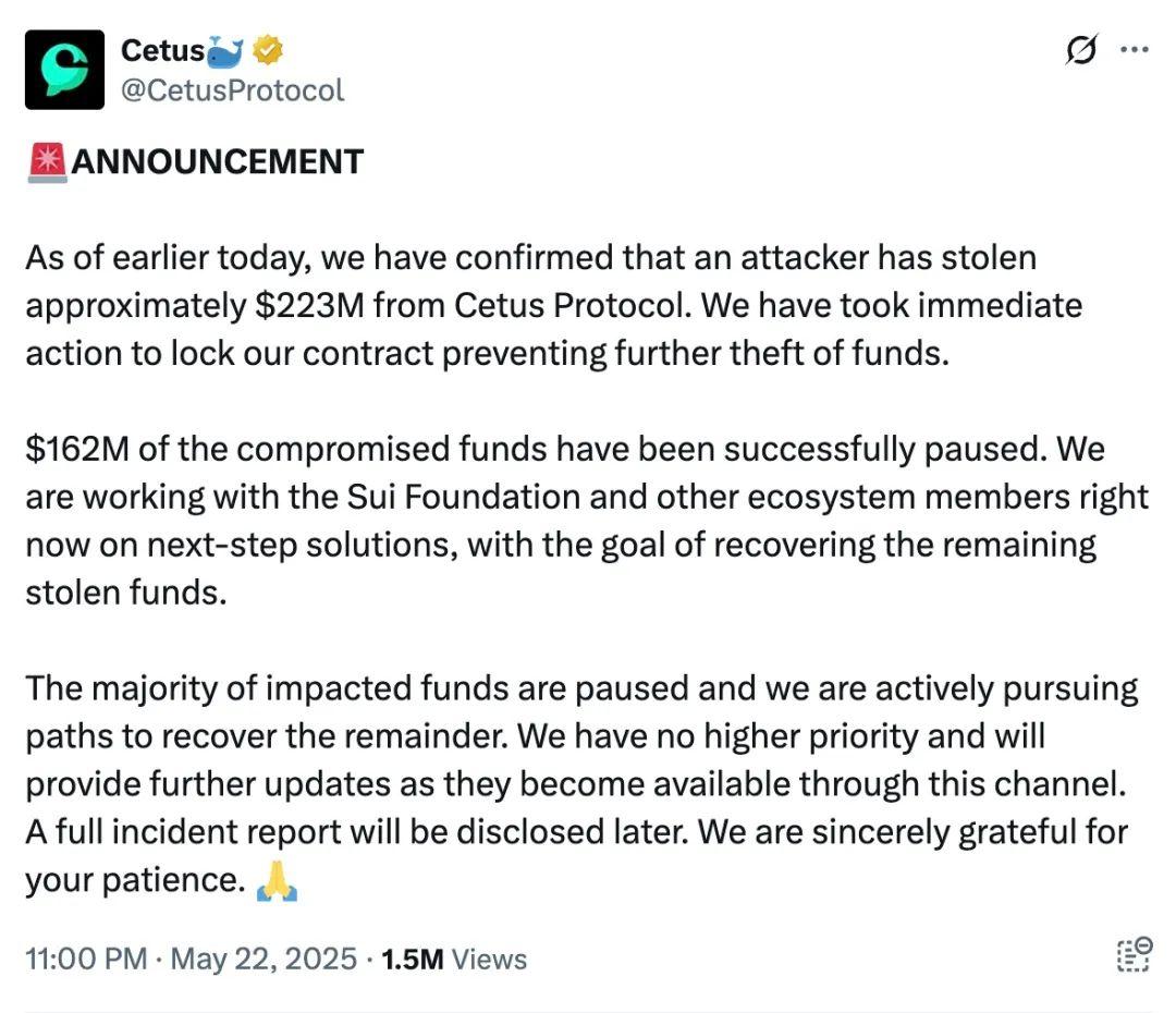 慢雾:Cetus被盗2.3亿美元,解析攻击手法及资金转移情况 第16张