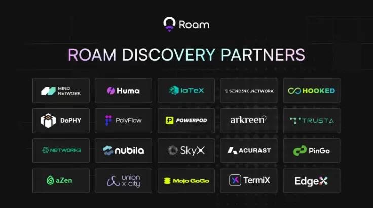 Roam Discovery 生态新增 7 大项目,合作推动 Web3 应用大规模落地 第2张