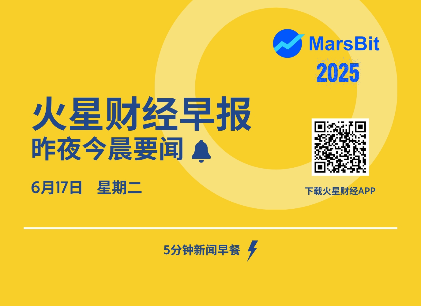 火星早报 | 比特币跌破107000美元,伊朗称将大规模打击以色列 第1张