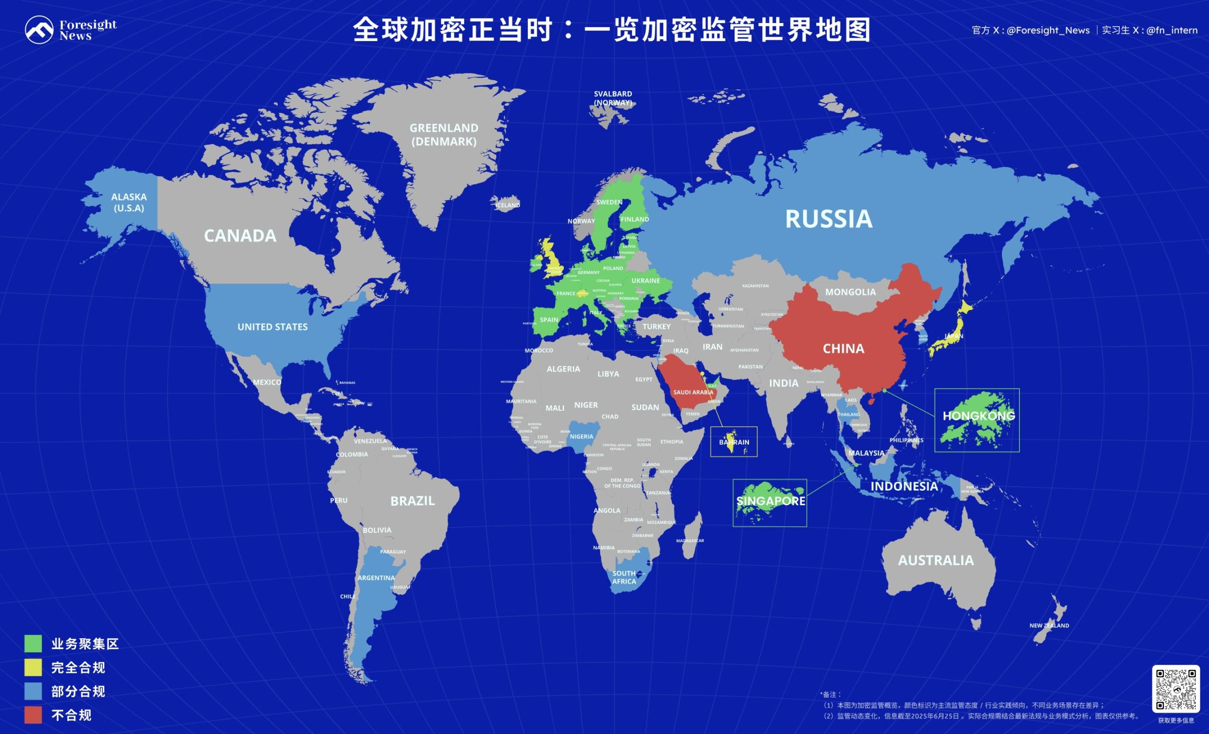 政策宽松进行时,一览加密监管世界地图 第1张