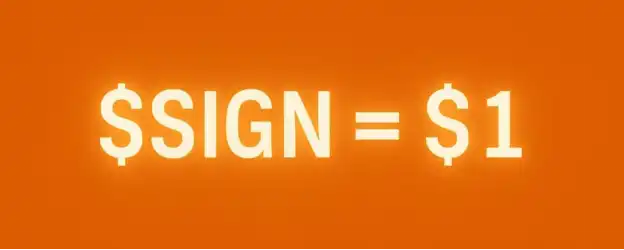公开的密谋:如何将$SIGN推向1美元 第1张