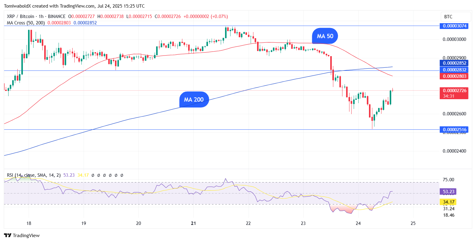 XRP与比特币形成死叉:未来会怎样? 第1张